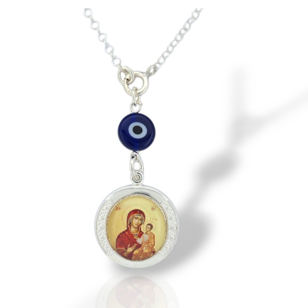 Φυλαχτό αυτοκινήτου Αγ. Χριστόφορος απο ασήμι 925° (code TX002573)